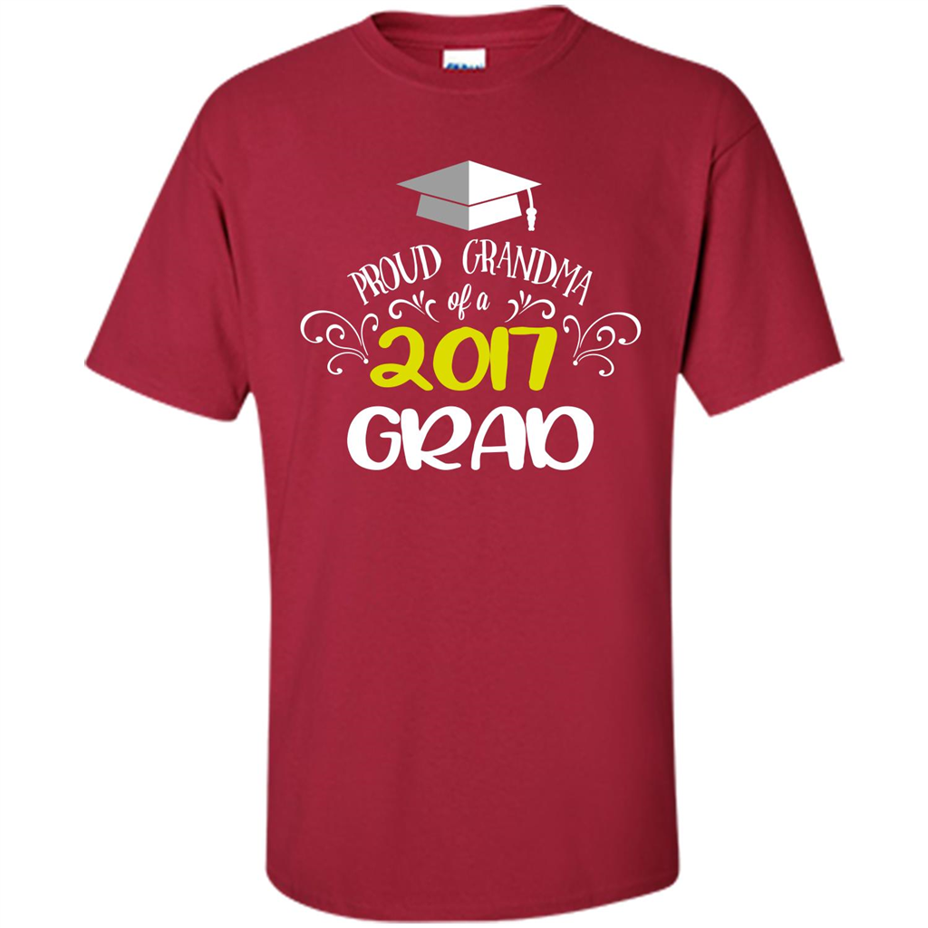 Graduation T-shirts Funny Tees Proud Grandma Cardinal