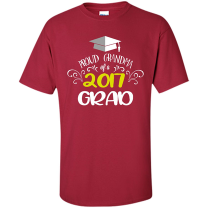 Graduation T-shirts Funny Tees Proud Grandma Cardinal