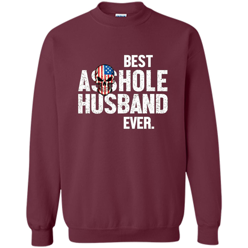 Best Asshole Husband Ever Funny T-shirt Maroon