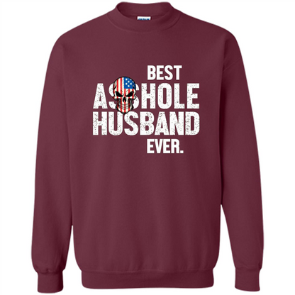 Best Asshole Husband Ever Funny T-shirt Maroon
