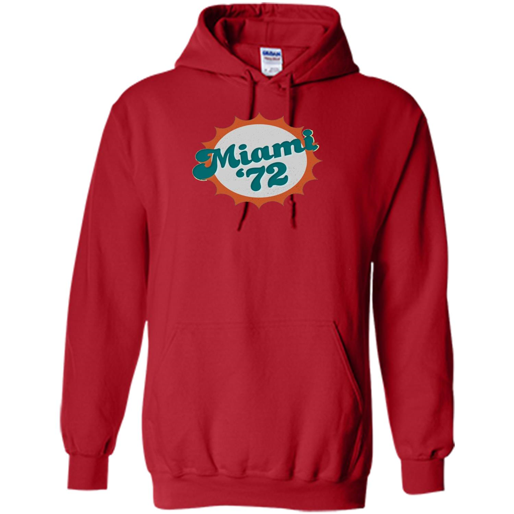 Miami 1972 Shirt Undefeated Sports Vintage T-shirt Red