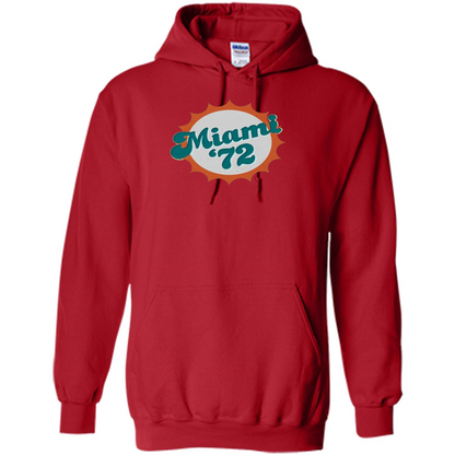 Miami 1972 Shirt Undefeated Sports Vintage T-shirt Red