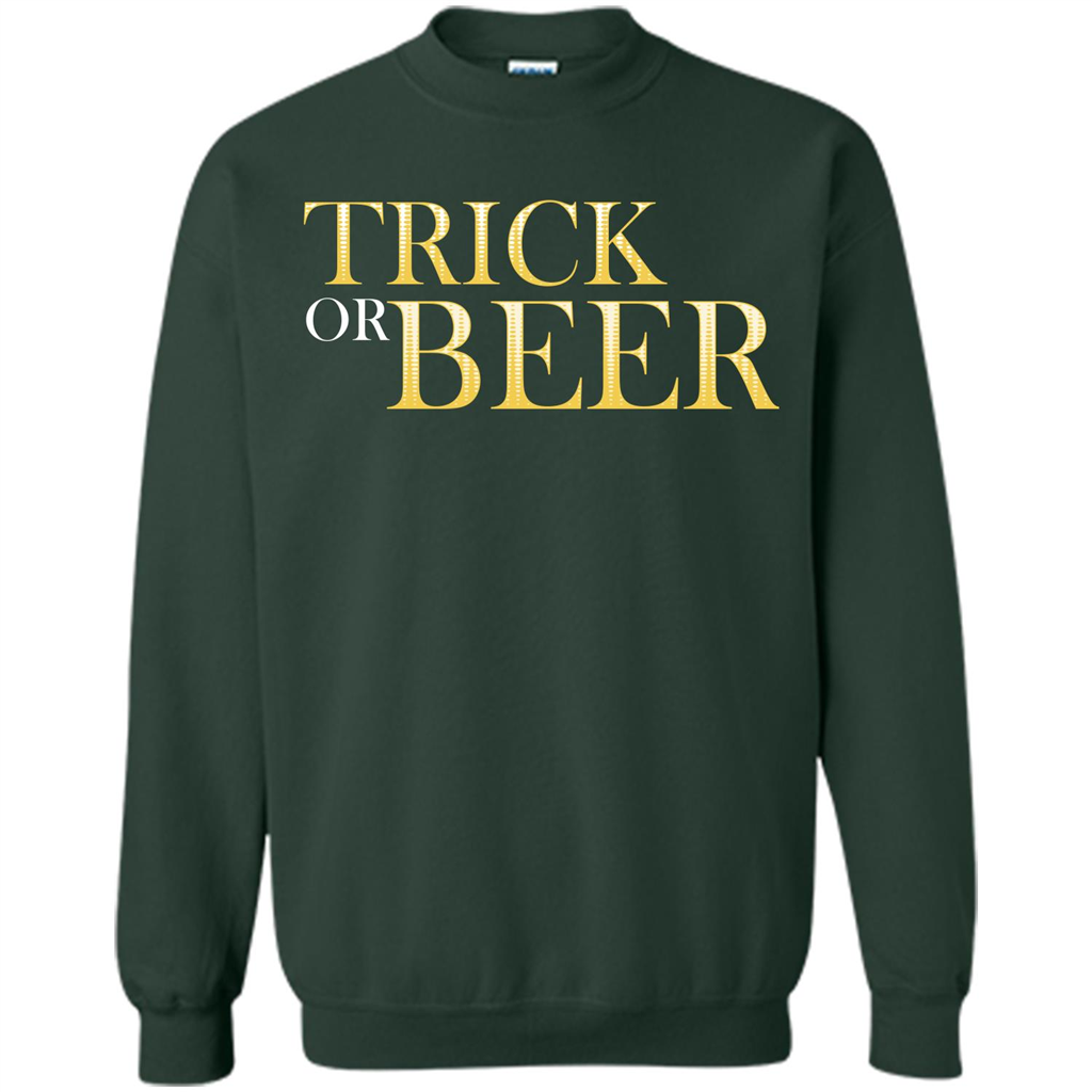 Beer T-shirt Trick Or Beer T-shirt Forest Green