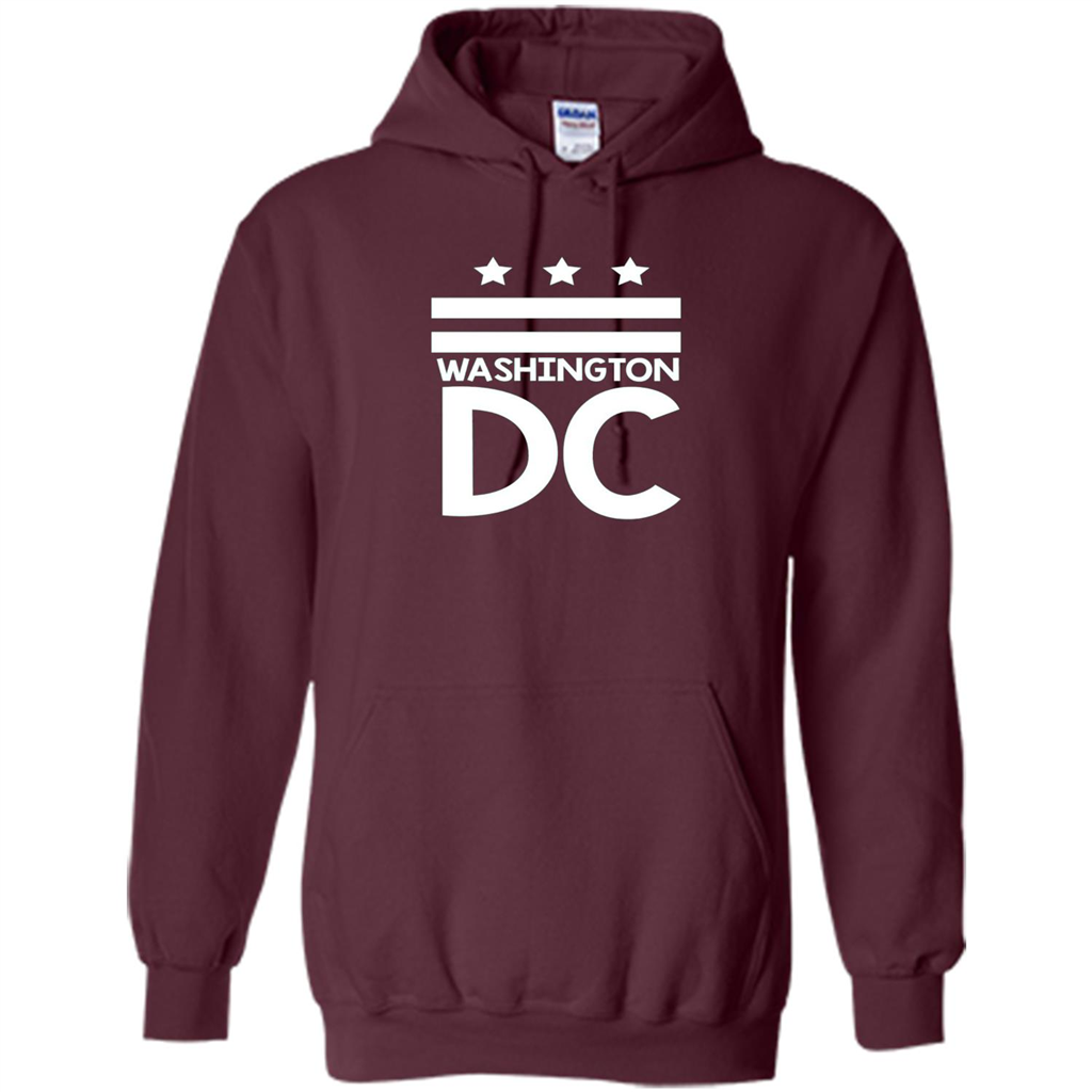 DC Flag T-shirt - Washington DC T-Shirt Maroon