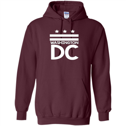 DC Flag T-shirt - Washington DC T-Shirt Maroon