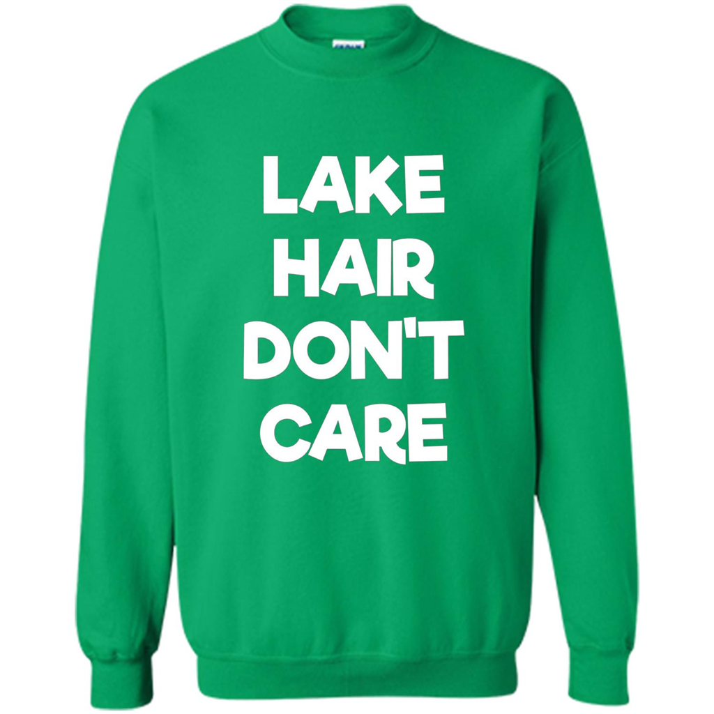 Lake Hair Don't Care T-shirt Irish Green