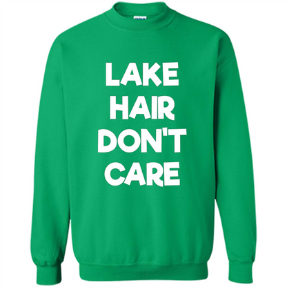 Lake Hair Don't Care T-shirt Irish Green