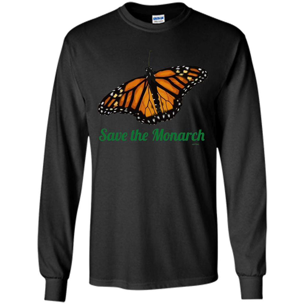 Save the Monarch Butterfly T-shirt Black