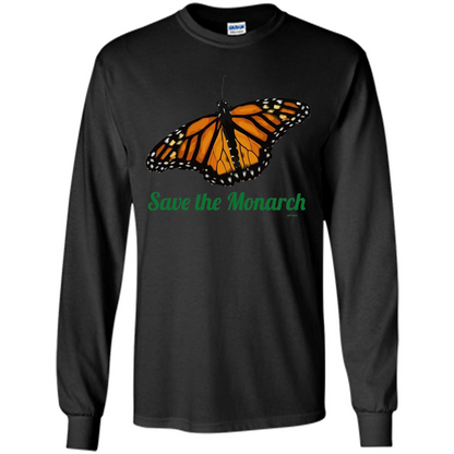 Save the Monarch Butterfly T-shirt Black