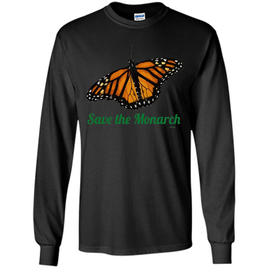Save the Monarch Butterfly T-shirt Black