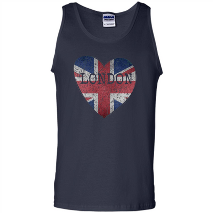 London Flag UK Heart T-shirt Navy