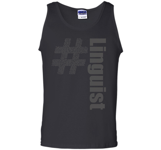 Linguist Hashtag: List of world languages shirt Black