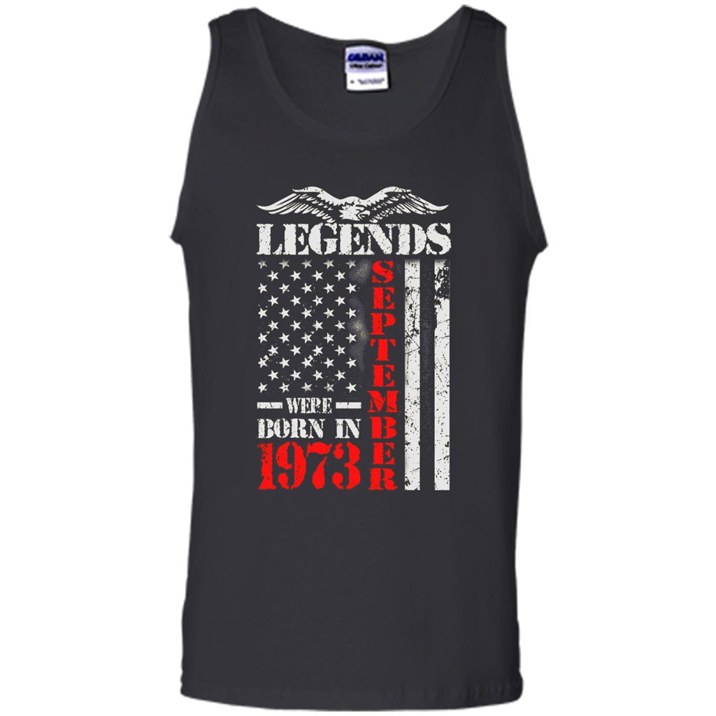 Legends Were Born In September 1973 T-shirt Black