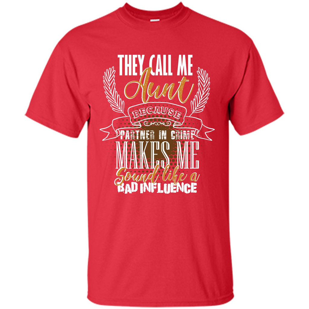 Funny Aunt T-shirt They Call Me Aunt Red