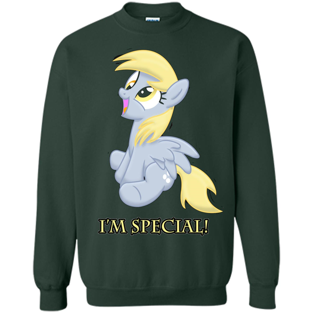 Cartoon Character T-shirt I'm special Forest Green