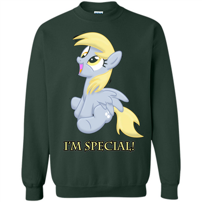 Cartoon Character T-shirt I'm special Forest Green