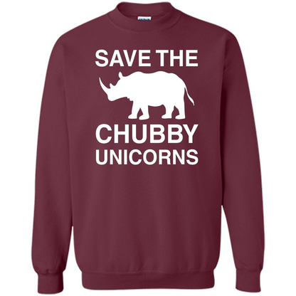 Save the Chubby Unicorns T Shirt For Men, Womens, and Kids Maroon
