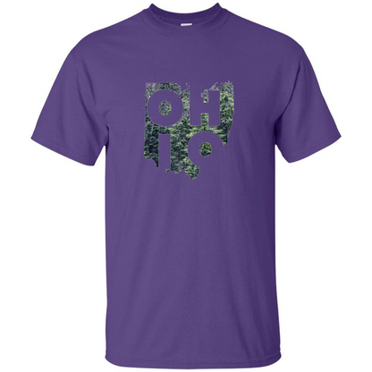 State Of Ohio T-Shirt Distressed with Trees Purple