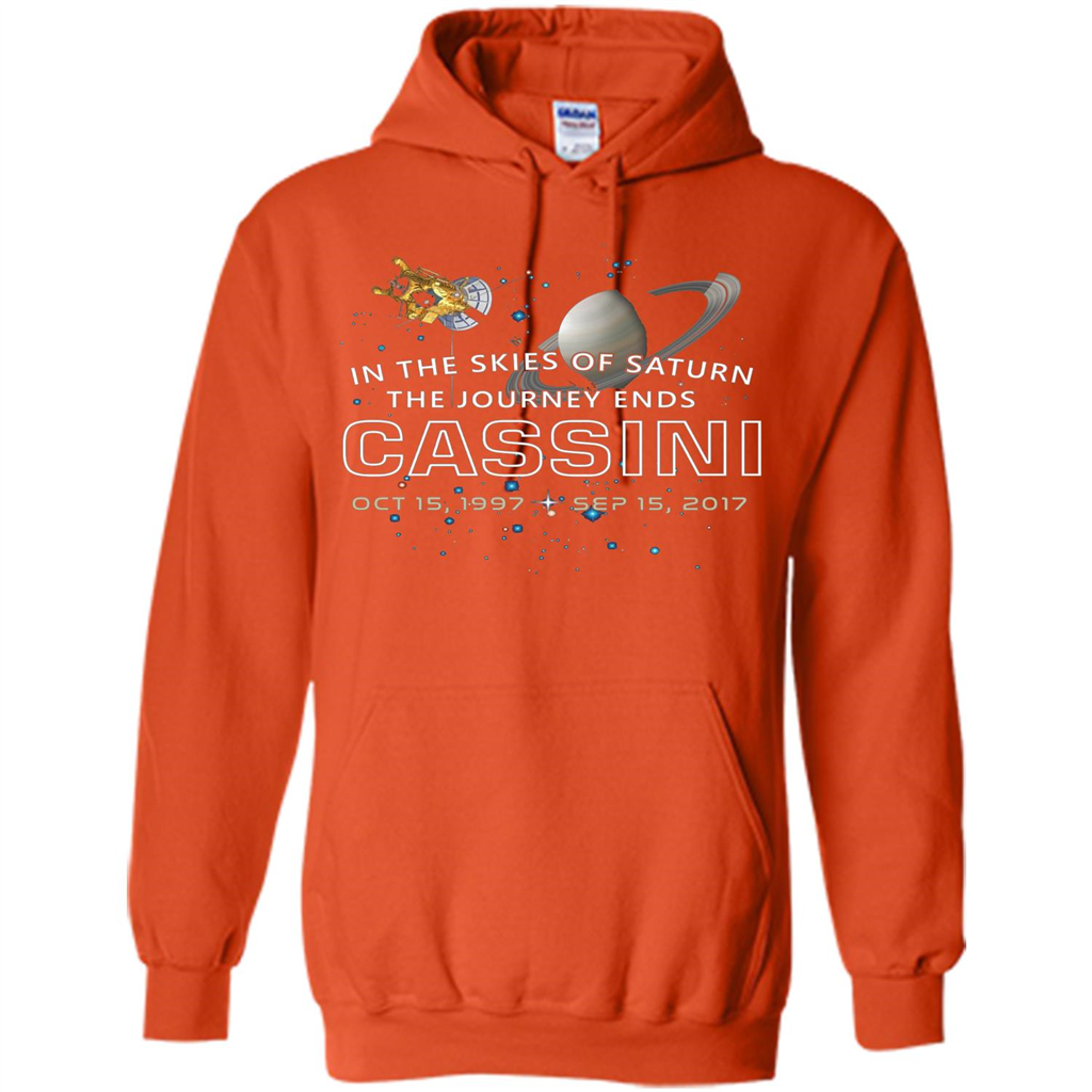Cassini Spacecraft: End Of Mission At Saturn T-shirt Orange