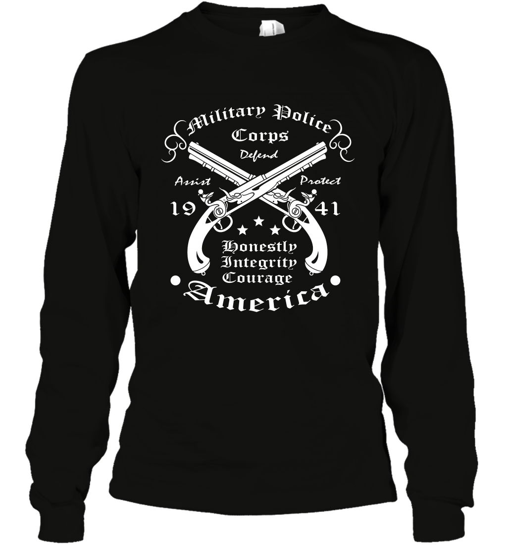 Military Police America Shirt Long Sleeve T-Shirt