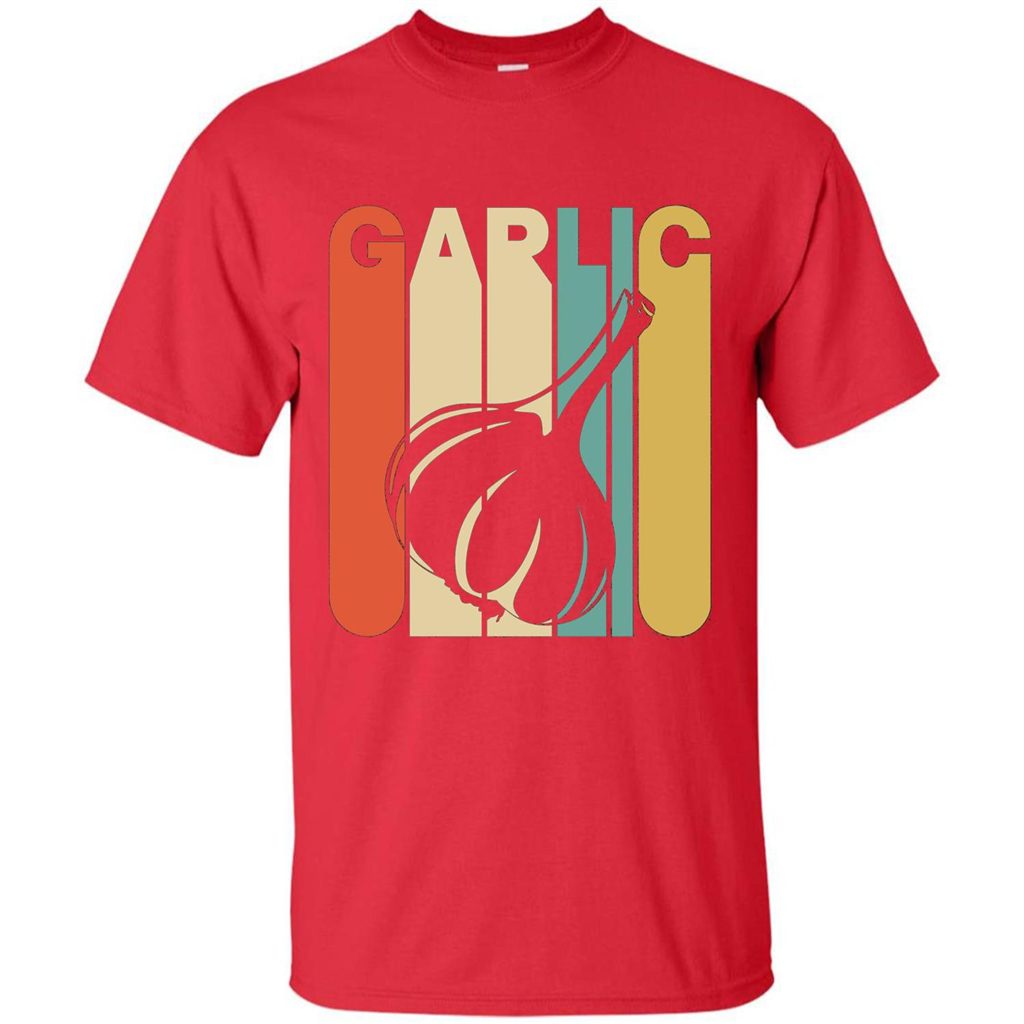 Vintage Style Garlic T-Shirt Red