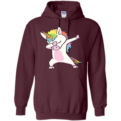 Dab Dance T-shirtUnicorn Cute Dabbing Maroon