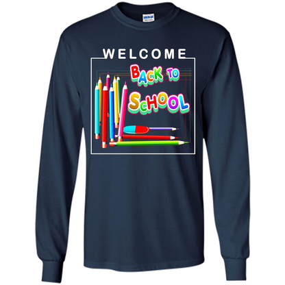 Welcome Back to School T-shirt School Day T-shirt Navy