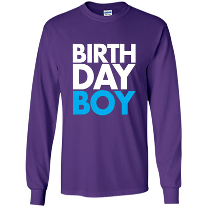 Birth Day Boy T-shirt Purple
