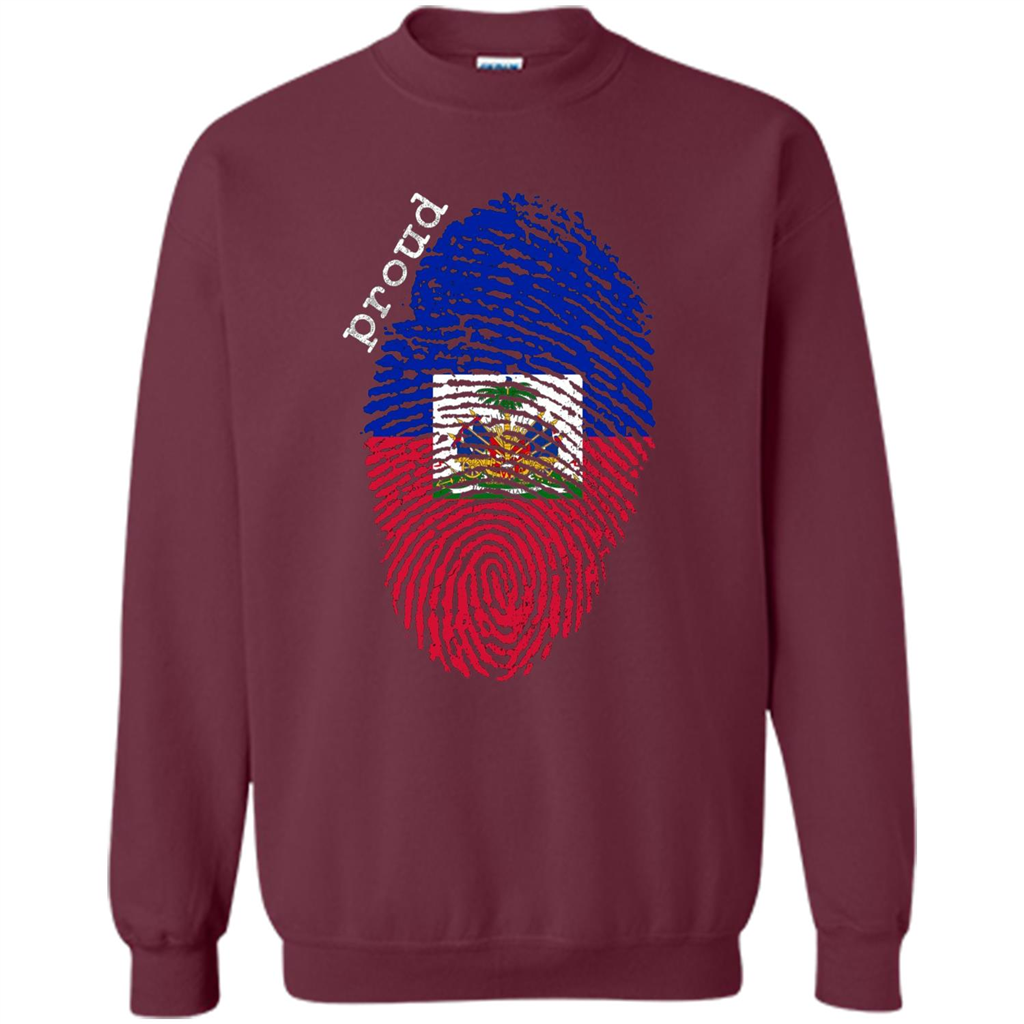 Haiti shirt - Haiti National Flag T-shirt Maroon