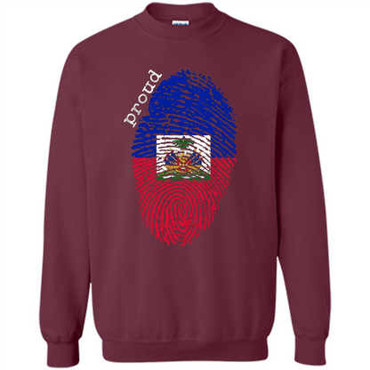 Haiti shirt - Haiti National Flag T-shirt Maroon