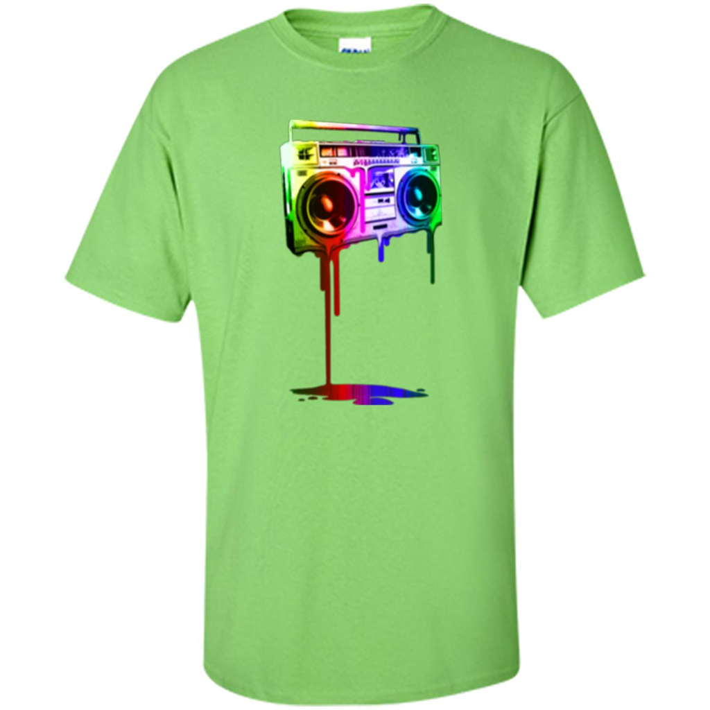 Melting Boombox Digital Rainbow Look Lime