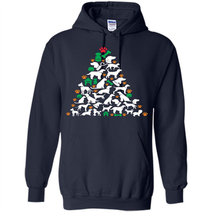 Christmas T-shirt Dog Lover Person Christmas Tree T-shirt
