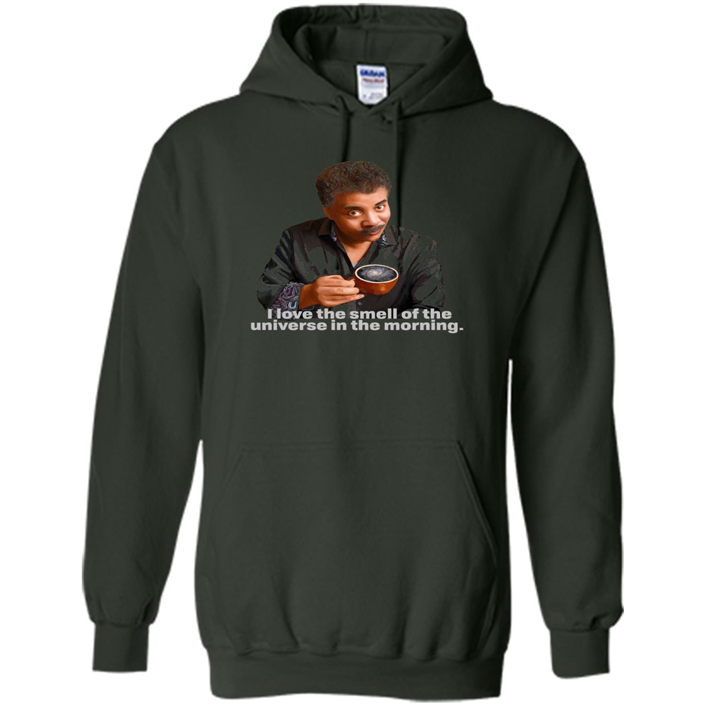 Neil Degrasse Tyson I Love The Smell Of The Universe T-Shirt Forest Green