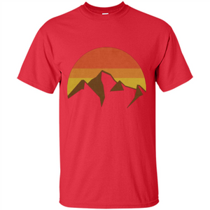 Mountain And Fall Sun T-shirt