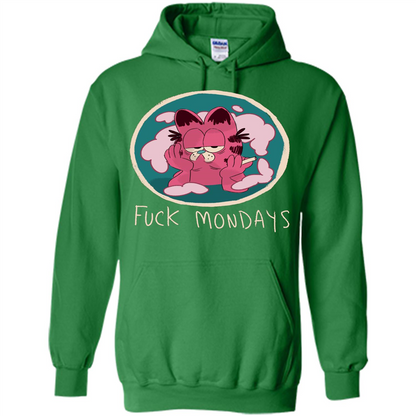 Funny T-shirt Fck Mondays Irish Green