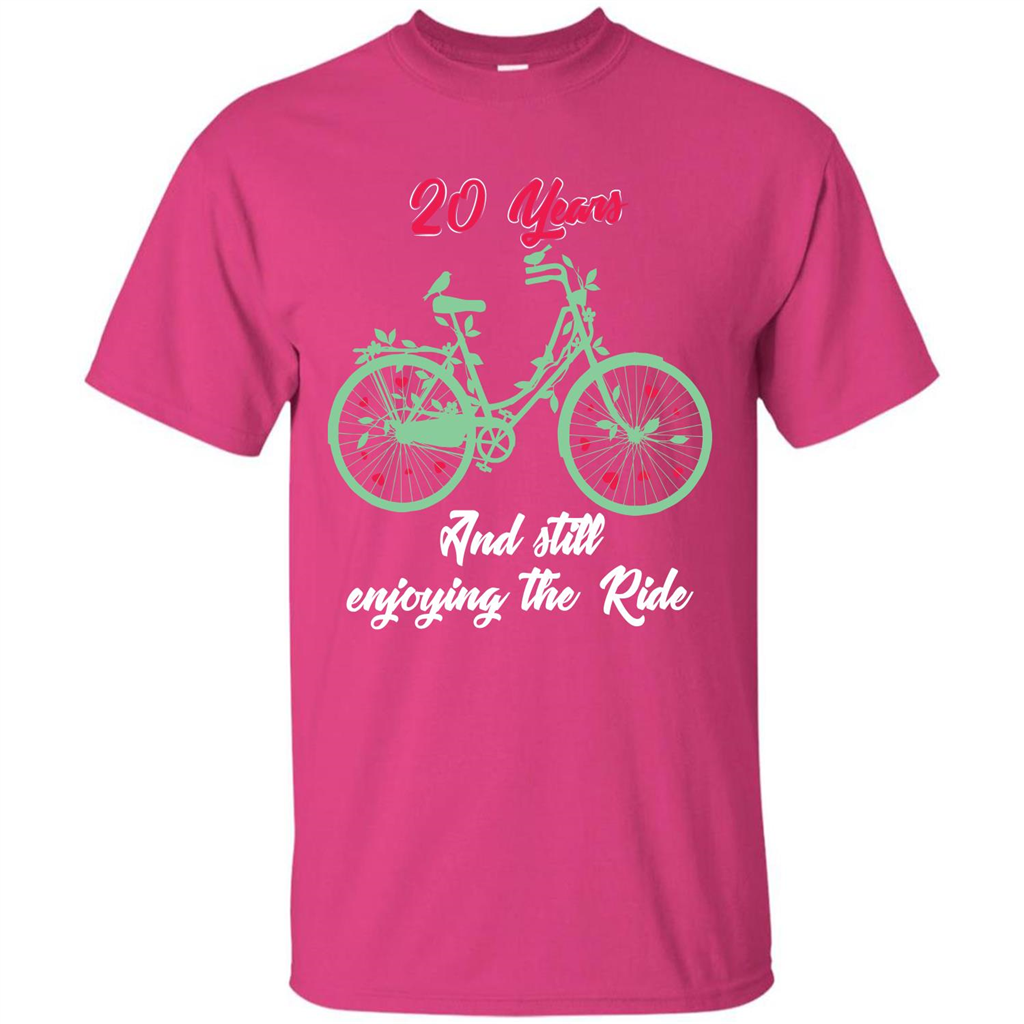 Anniversary T-shirt 20 Years And Still Enjoying The Ride Heliconia
