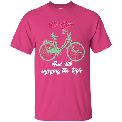Anniversary T-shirt 20 Years And Still Enjoying The Ride Heliconia