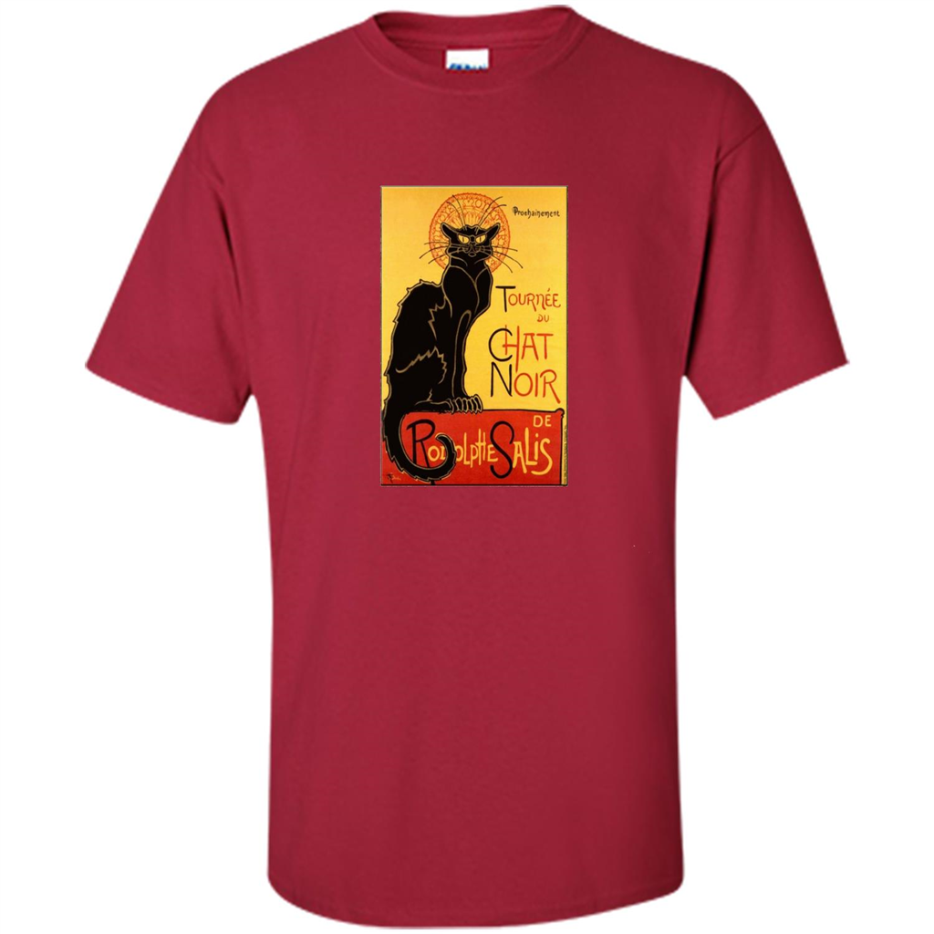Vintage Poster Le Chat Noir - The Black Cat T-shirt Cardinal