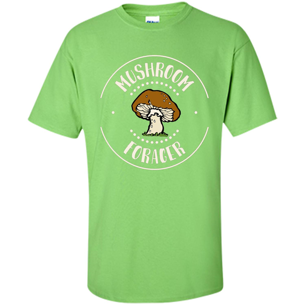 I Love Mushrooms T-shirt Mushroom Forager Lime