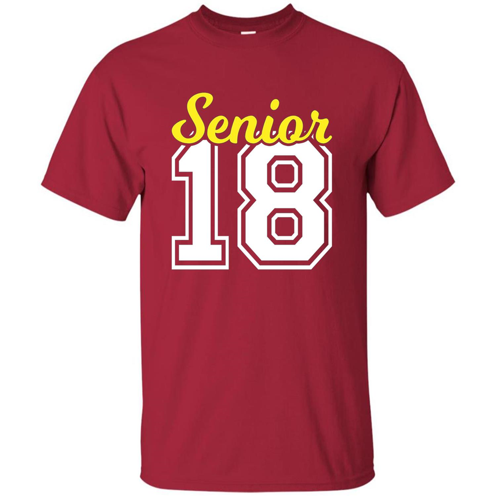 Senior Class of 2018 Jersey Style T-shirt Cardinal