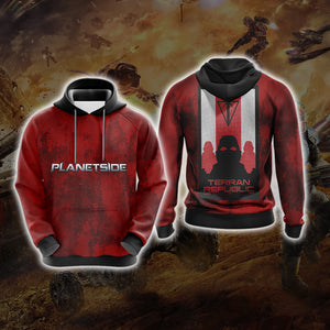 Planetside - Terran Republic Unisex 3D Hoodie