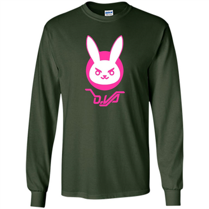 Overwatch D.VA Bunny Spray T-shirt Forest Green
