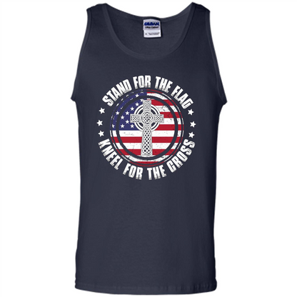 Stand For The Flag Knell For The Cross T-shirt Navy