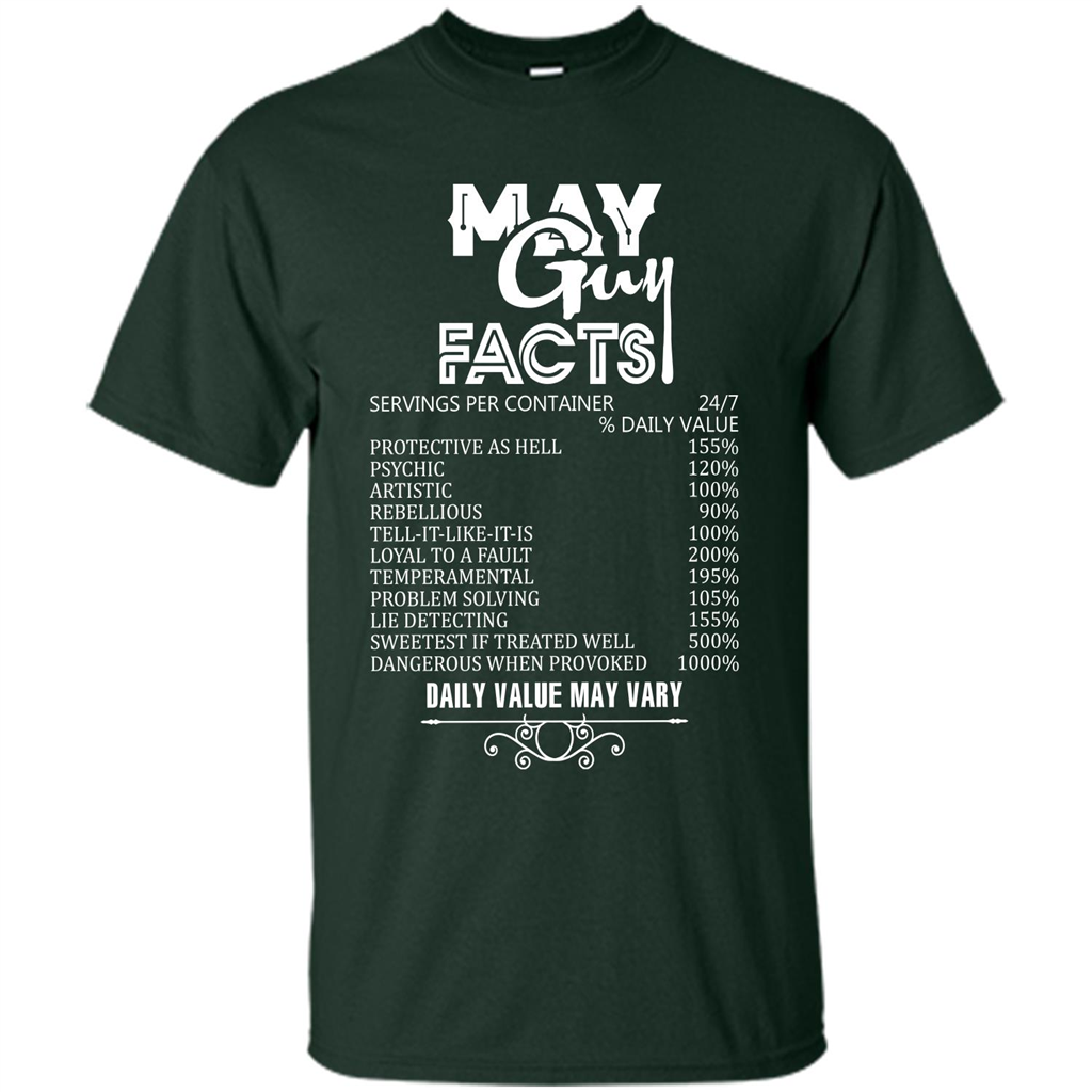 May Guy Facts T-shirt Forest Green