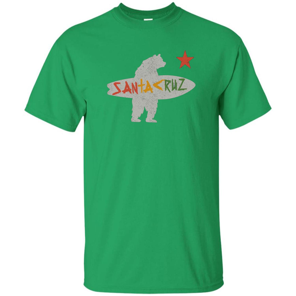 Santa Cruz Surf Bear T-Shirt Irish Green