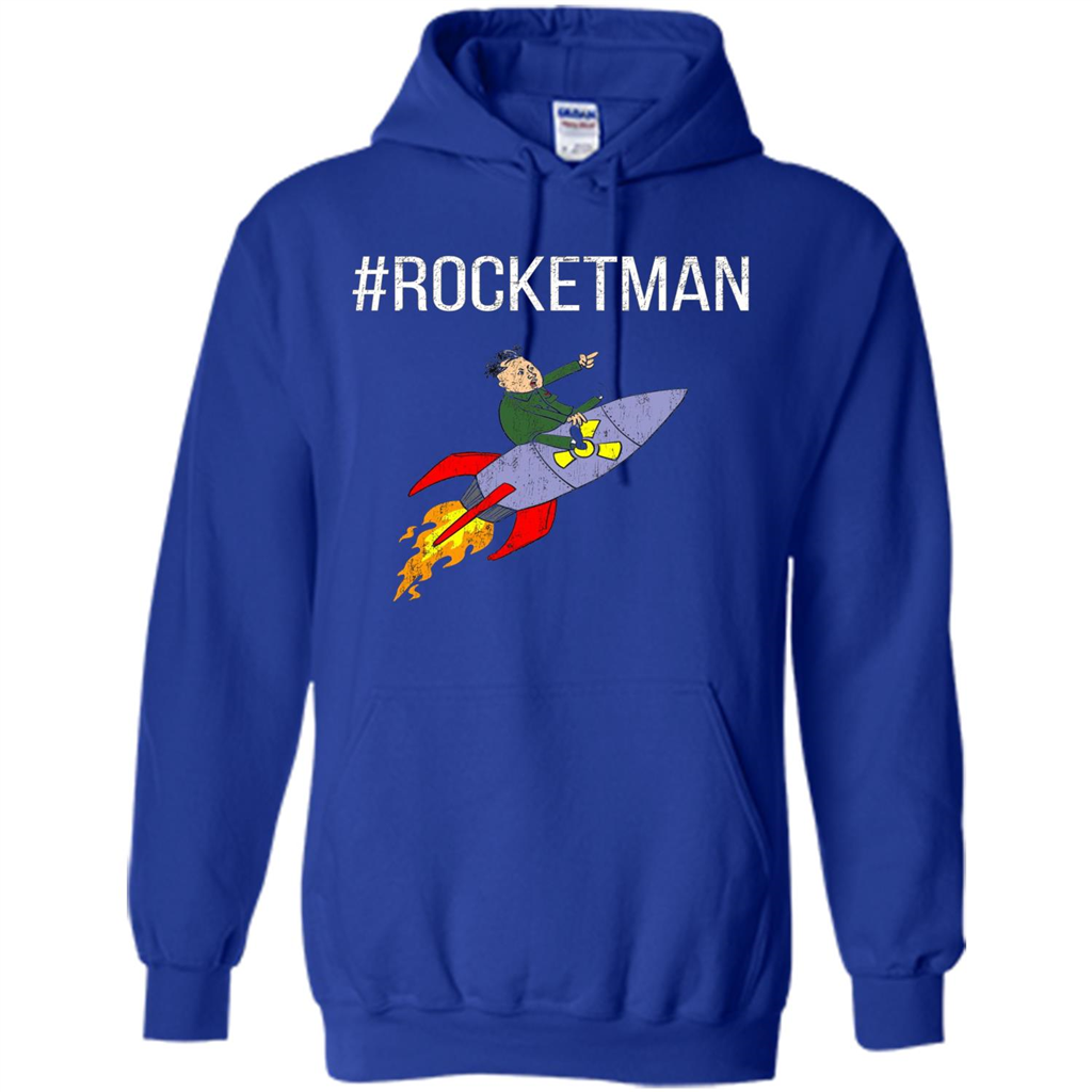 Rocket Man Funny T-shirt Royal