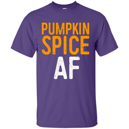 Pumpkin Spice AF T-shirt Purple