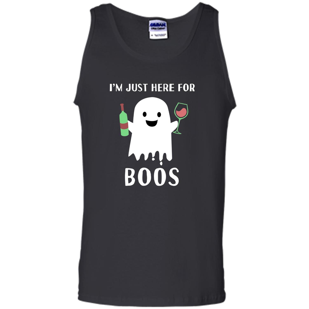 I'm Just Here For Boos T-shirt Funny Halloween Wine for Adults