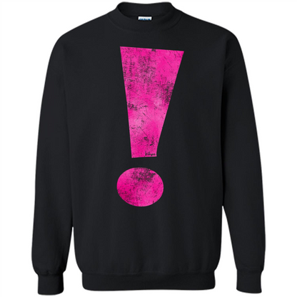 Exclamation Point Graphic T-shirt Black
