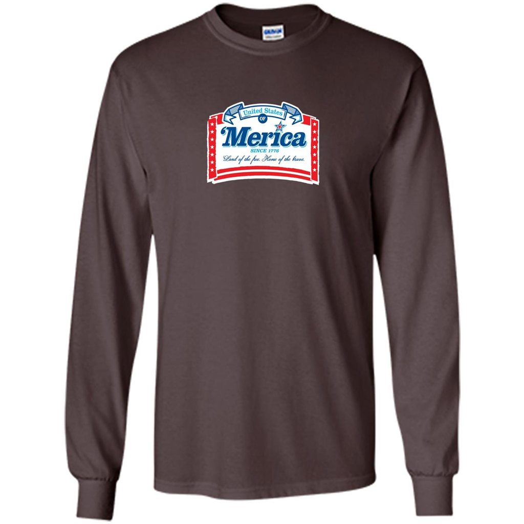 Independence Day T-shirt Merica 4th of July Patriotic USA Pride Dark Chocolate